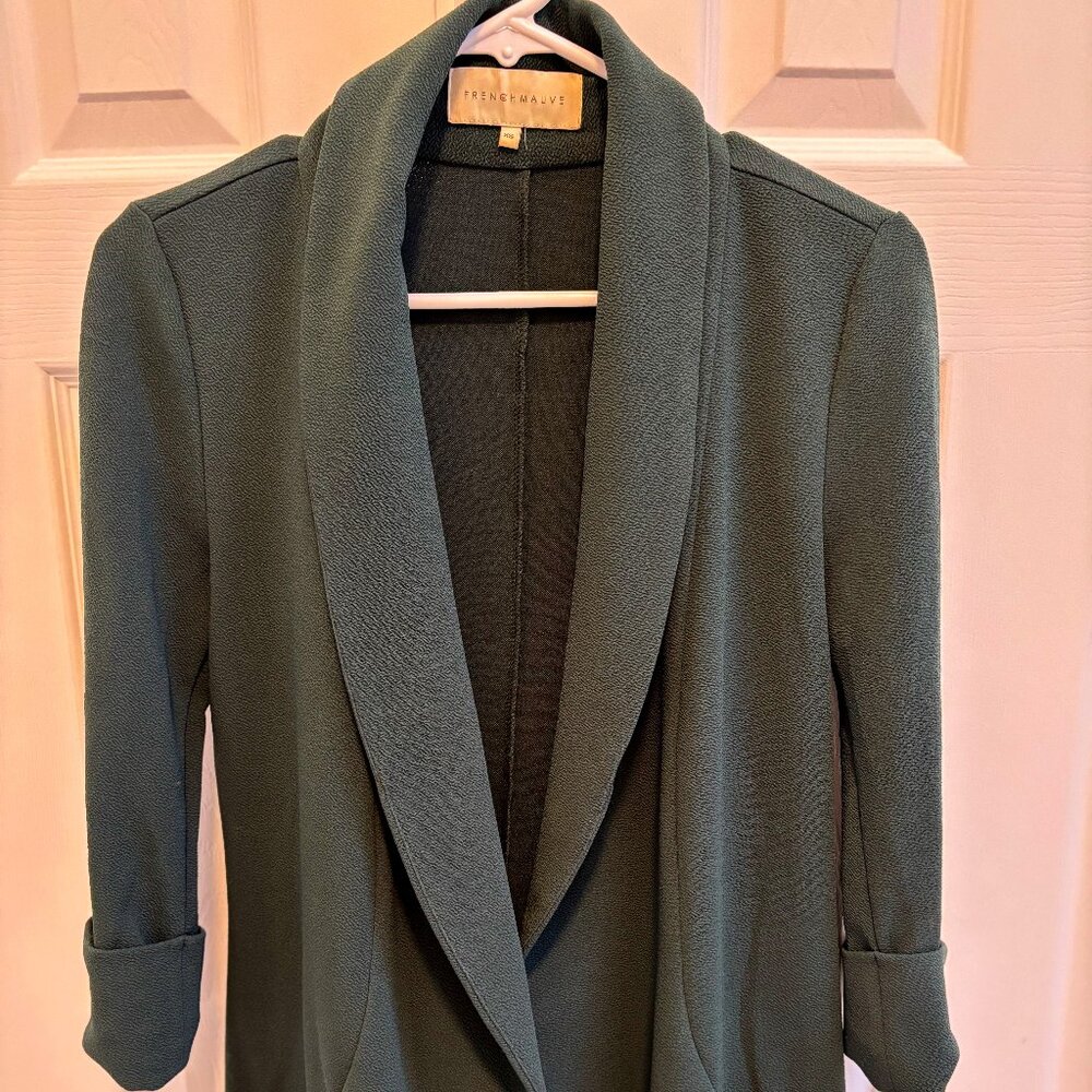 Frenchmauve - Women's Emerald Green Coat - XS